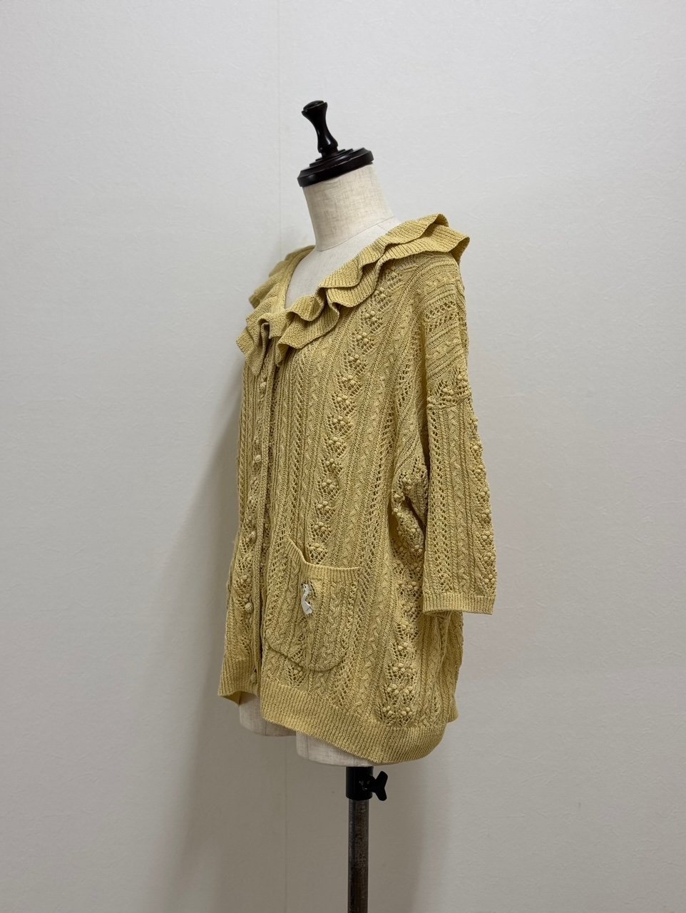 yukiemon】かぎ針スワンフリルカーデ（M） | EGAMI OFFICIAL WEB