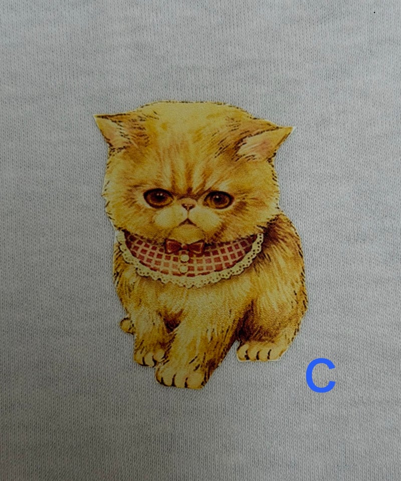 yukiemon】ぺたぺたこねこ図鑑Tシャツ（メンズサイズ2XL） | EGAMI OFFI