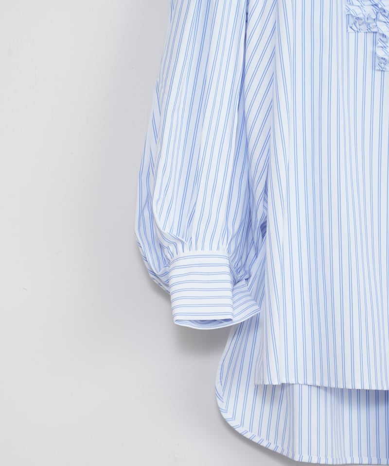 MARILYN MOON】Modern tuck frill blouse_24012700