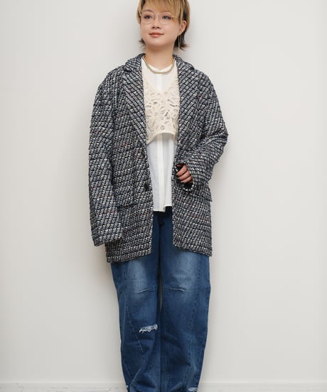 【COOHEM】TRICOLOR TWEED J/K_250129001304