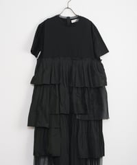 【MARILYN MOON】Raffle pleats layered dress_240404001503