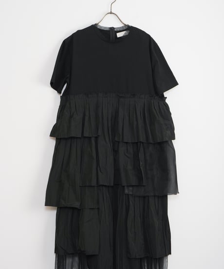 【MARILYN MOON】Raffle pleats layered dress_240404001503