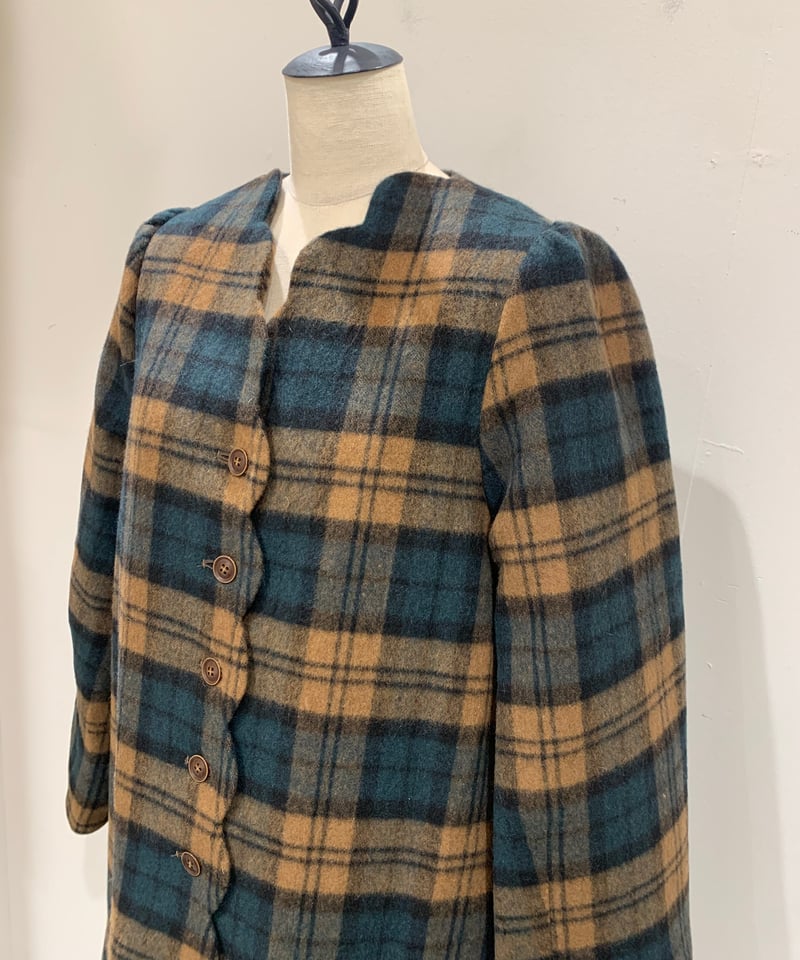 yukiemon】yukiemonチェックコート（M・3L） | EGAMI OFFICIA