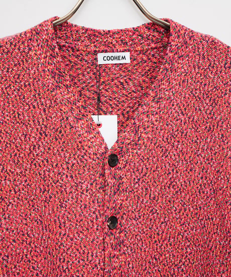 【COOHEM〈women's〉】FLECKED COTTON KNIT CARDIGAN_250802003313