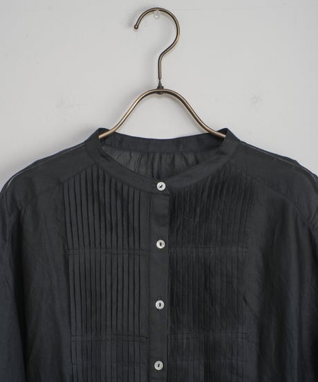 【MARILYN MOON】Tuck technique sheer cotton blouse_240509004564