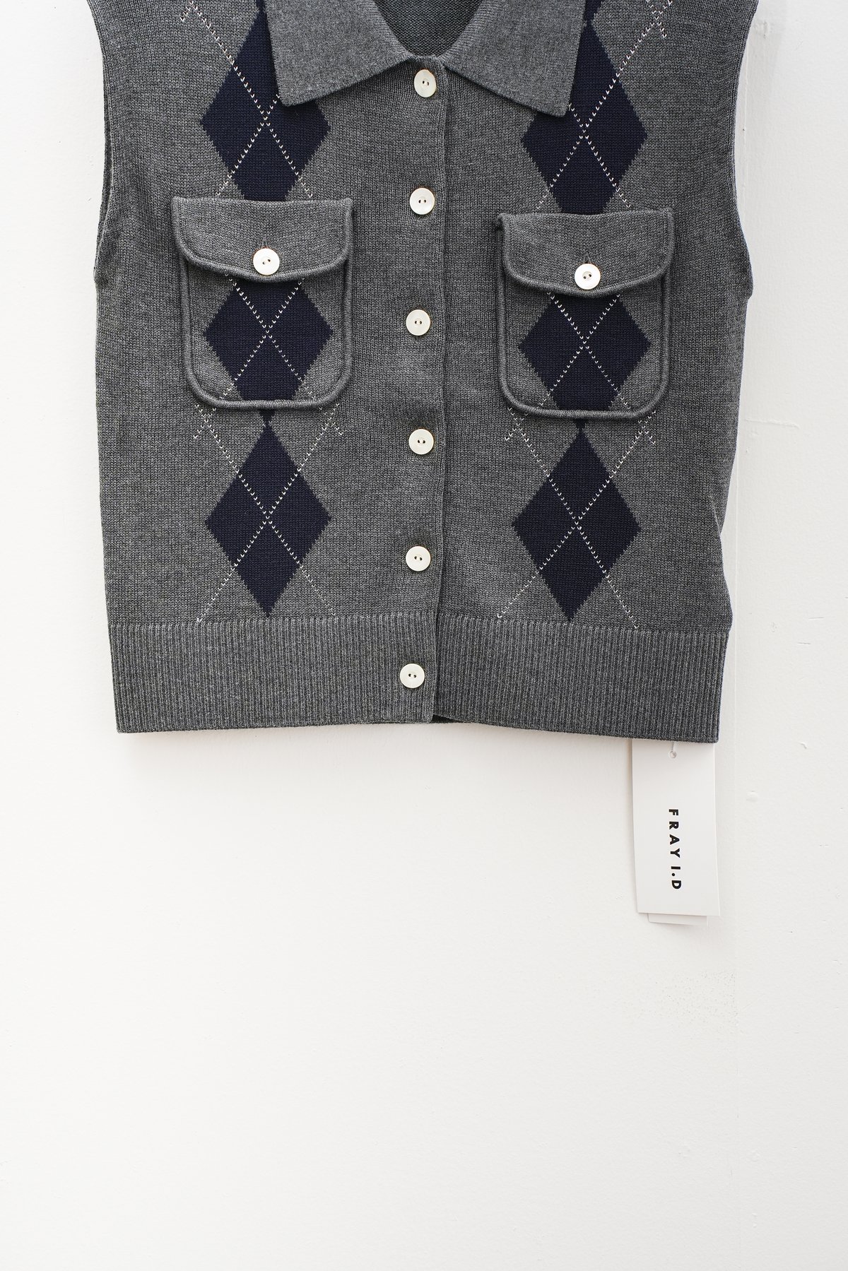 FRAY I.D フレイアイディー ノースリポロニットジレ ノースリポロニットジレ(ニット)｜トップス｜FRAY I.D（フレイ