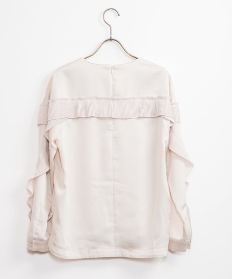 【MARILYN MOON】Pleats frill sack blouse_240203006088