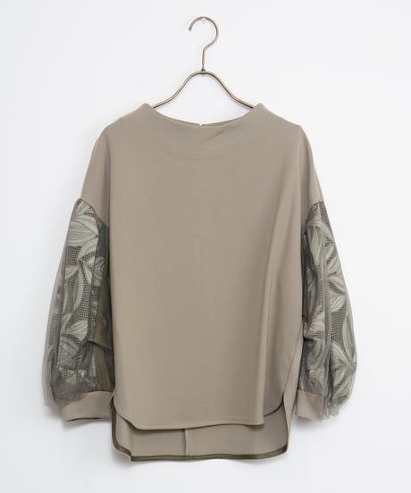 【Lallia Mù】ボタニカルレーススリーブプルオーバー_240725009693