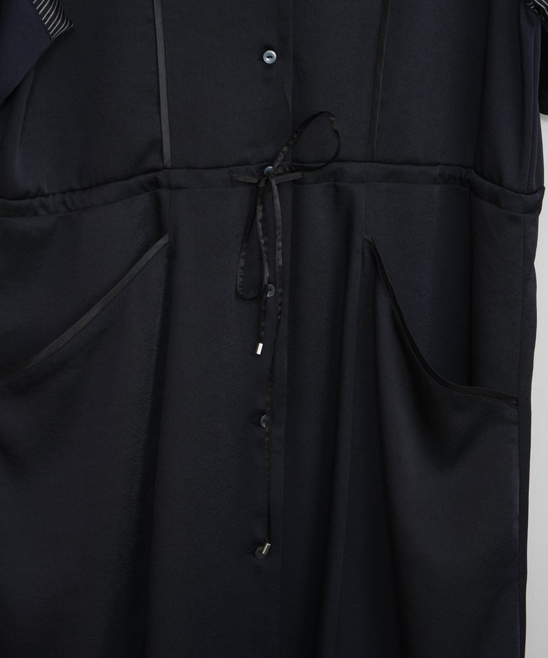 ★セール★BGMAXAZRIA Aラインワンピース★ aiile】サテンシアーmixワンピース | EGAMI OFFICIAL WEB STORE