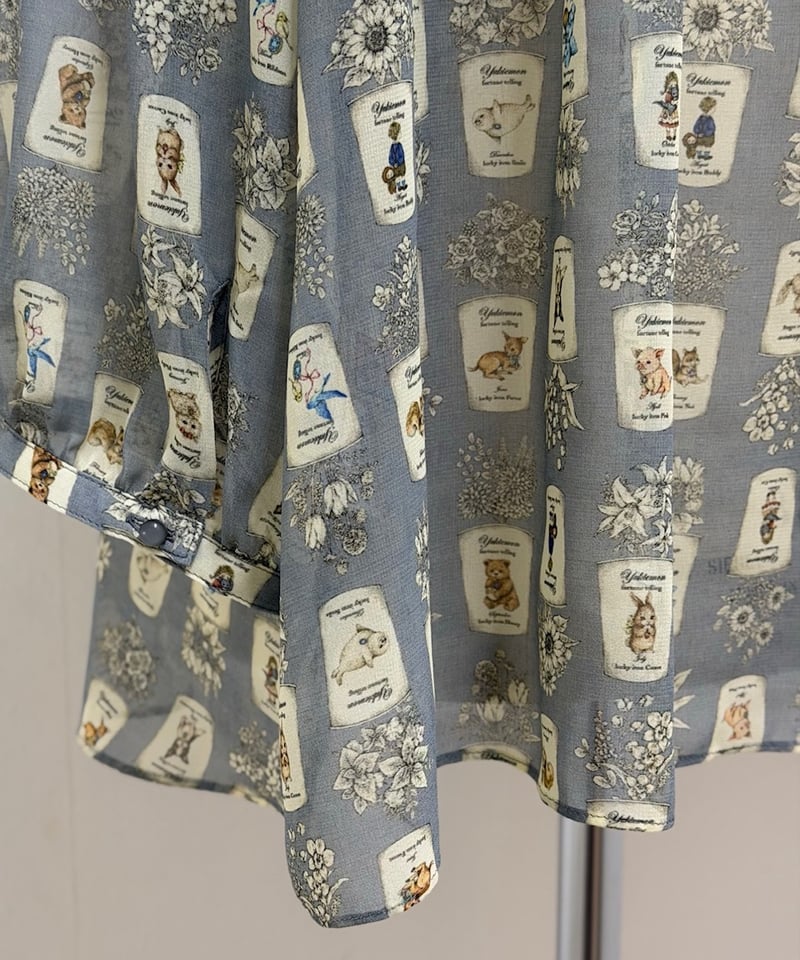 yukiemon】※数量限定※5部袖テキスタイルブラウス（M・3L） | EGAMI OFF