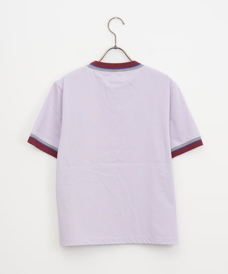 【COOHEM〈women’s〉】KNIT DETAIL RINGER T-SHIRT