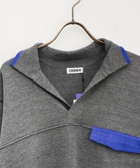 【COOHEM〈men's〉】AMERICAN WOOL & COTTON KNIT PULLOVER_250828004521
