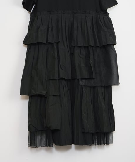 【MARILYN MOON】Raffle pleats layered dress_240404001503