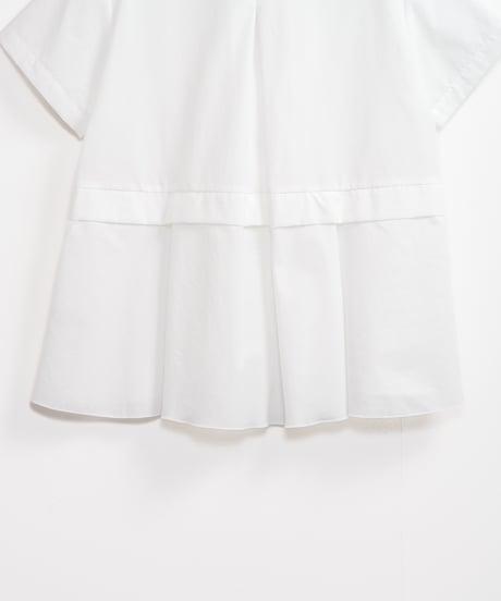【MARILYN MOON】Tuck frill flare half sleeve shirt_2403250006156