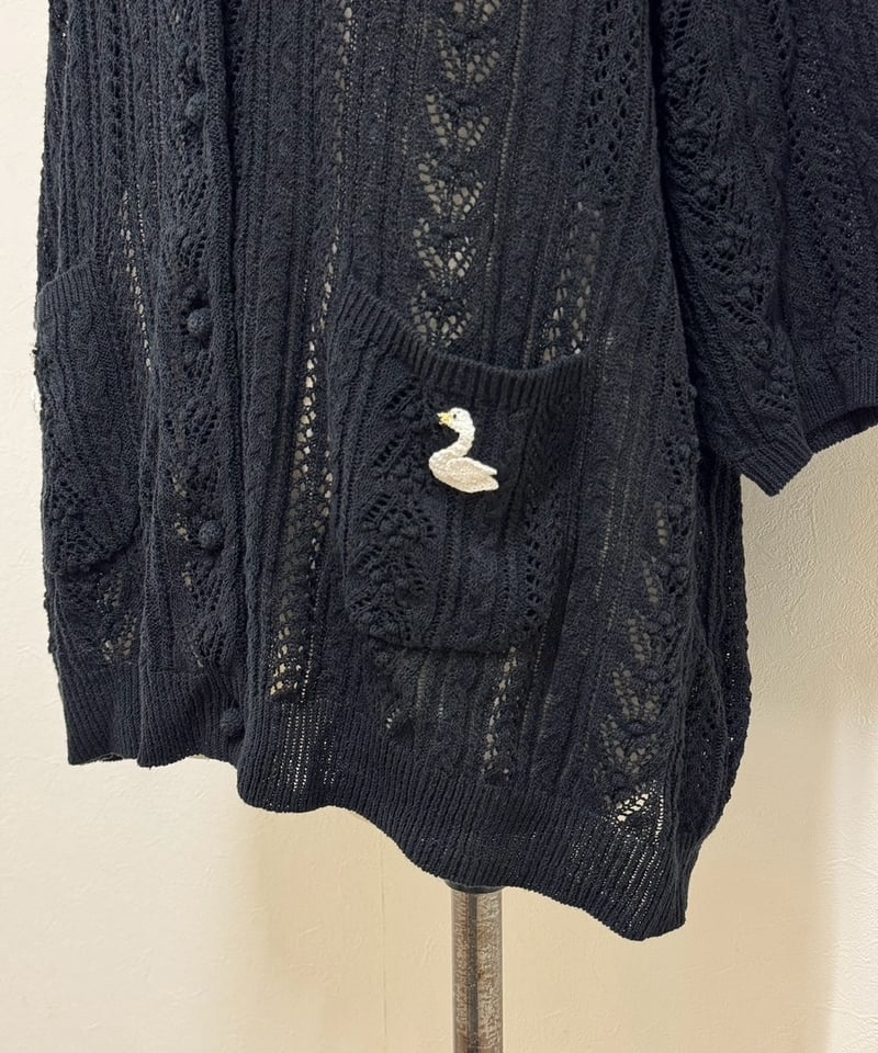 yukiemonかぎ針スワンフリルカーデ（3L）数量限定品 yukiemonかぎ針スワンフリルカーデ（3L）数量限定品 - メルカリ