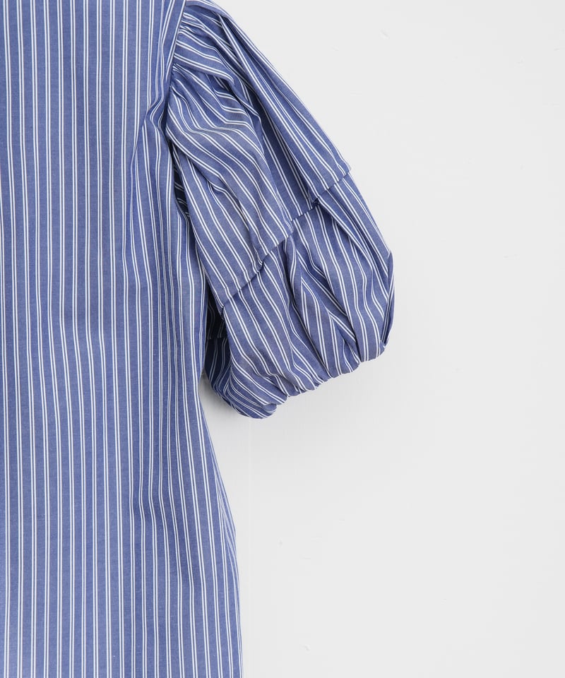 MARILYN MOON】モダンタックフリルボリュームスリーブブラウス_