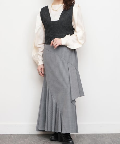 【MARILYN MOON】Tuck sleeve blouse_240115005080