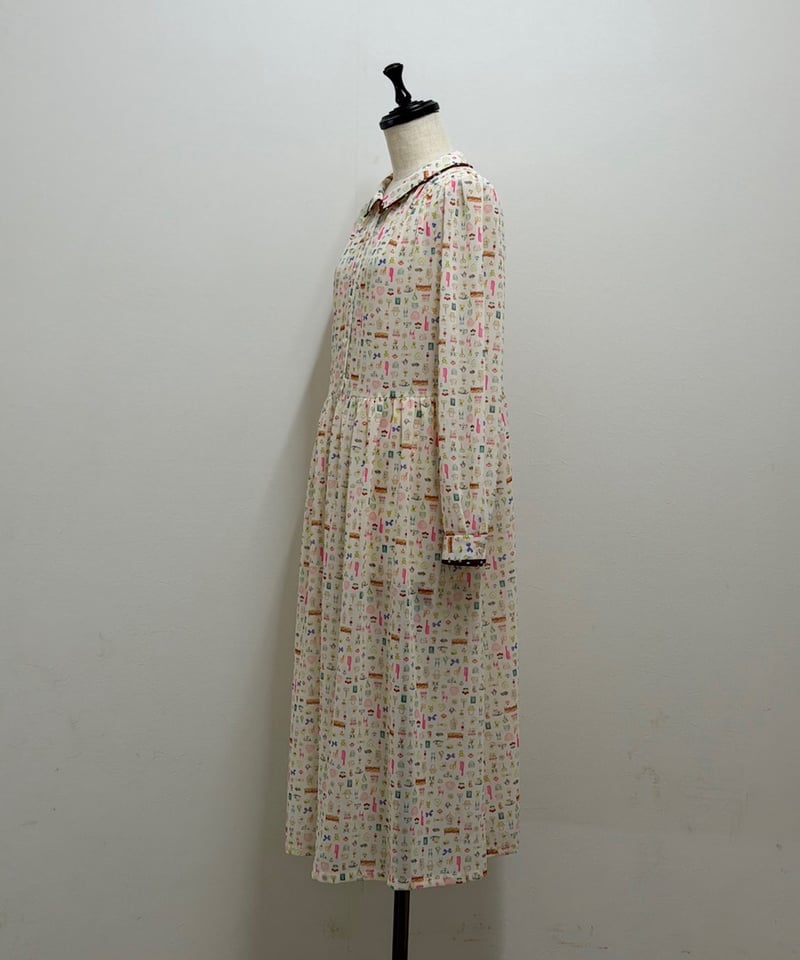 yukiemon】テキスタイルワンピース（ジョーゼット）（M・3L） | EGAMI