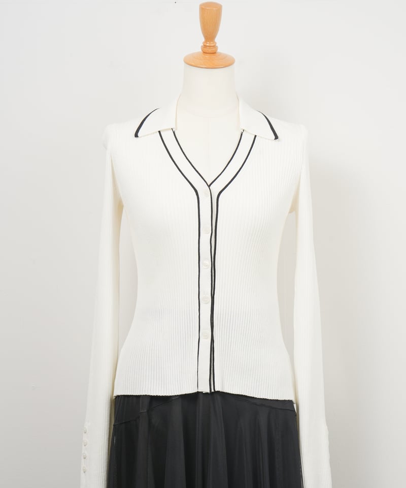 FRAY I.D】オープンカラーポロセットワンピース_250214002341