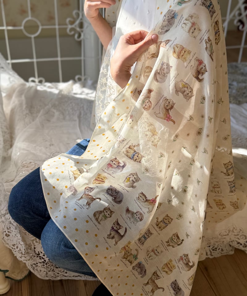 yukiemon】こねこ図鑑UVストール | EGAMI OFFICIAL WEB STORE