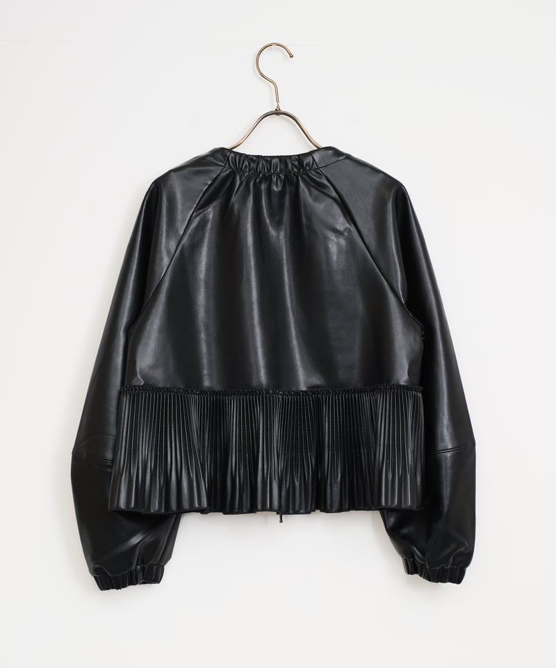 MARILYN MOON】エコレザープリーツジャケット_251002007238 | EGA