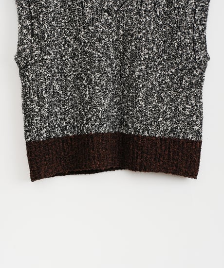 【YENN】BI COLOR KNIT VEST_250730003042