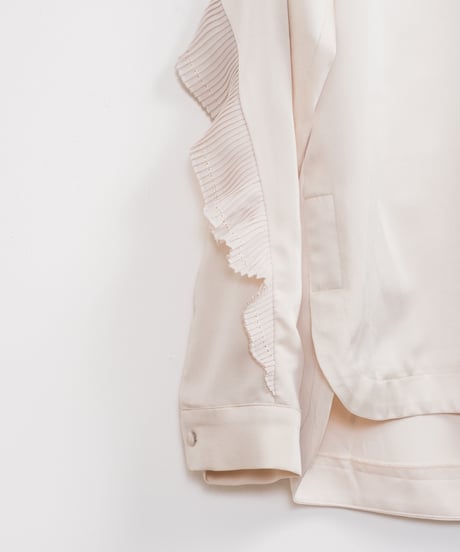 【MARILYN MOON】Pleats frill sack blouse_240203006088