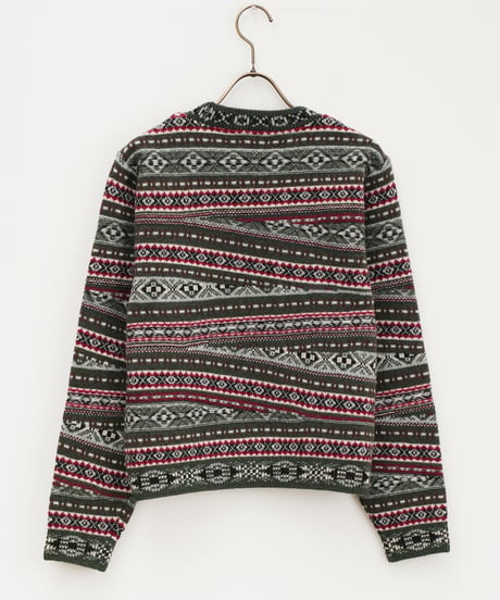 【COOHEM〈women's〉】CRAZY FAIR ISLE KNIT PULLOVER_250828004507
