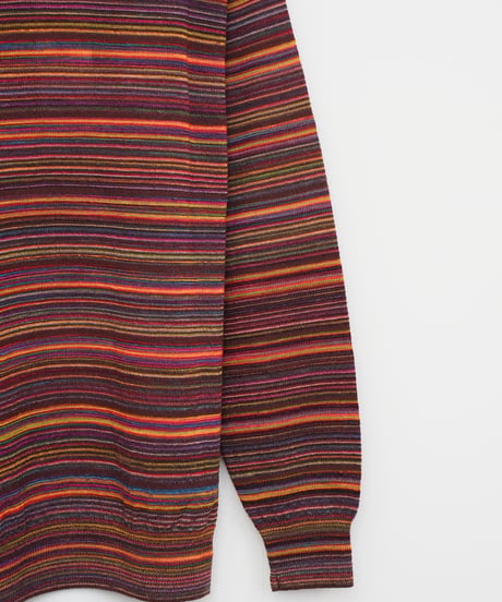 【COOHEM〈men's〉】MULTI KASURI TENJIKU KNIT PULLOVER_250802003318