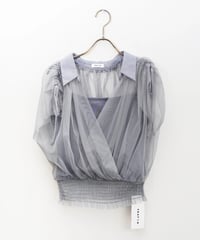 【FRAY I.D】チュールドッキングカシュクールカットソー_250805003431