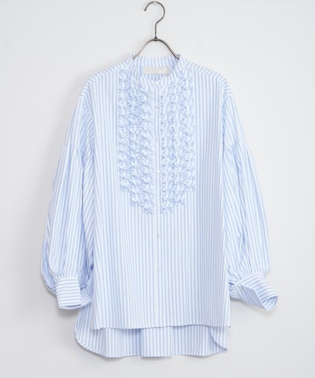 【MARILYN MOON】Modern tuck frill blouse_240127005630