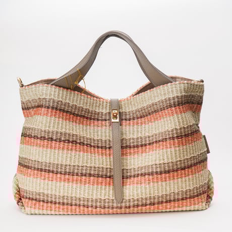 VIOLAd'ORO ヴィオラドーロ　ラフィアシート 2WAYトートバッグ VIOLAd'ORO（ヴィオラドーロ） トートバッグ カゴバッグ SANDRO