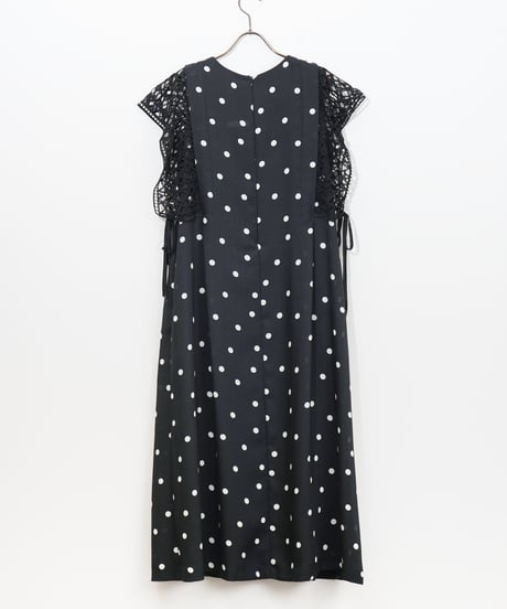 【Lallia Mû】クロッシェレースドットドレス_250408005963
