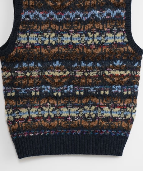【COOHEM〈men's〉】FAIR ISLE KNIT V/T_241003004357