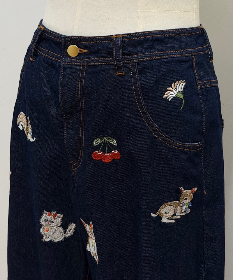 yukiemon】fortune刺繍デニムパンツ（M・2L） | EGAMI OFFICIA