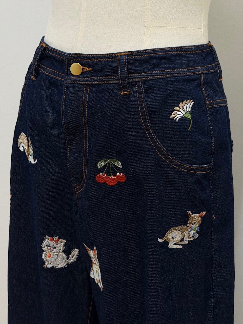 yukiemon】fortune刺繍デニムパンツ（M・2L） | EGAMI OFFICIA