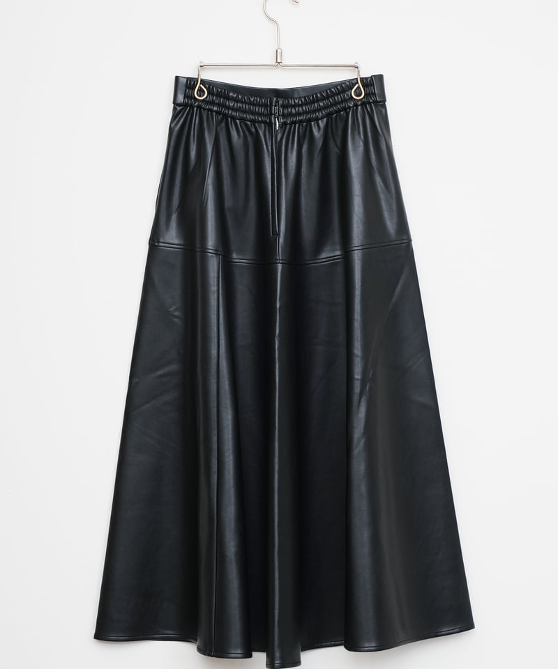 MARILYN MOON】ソフトエコレザーサーキュラースカート_250818003815 |