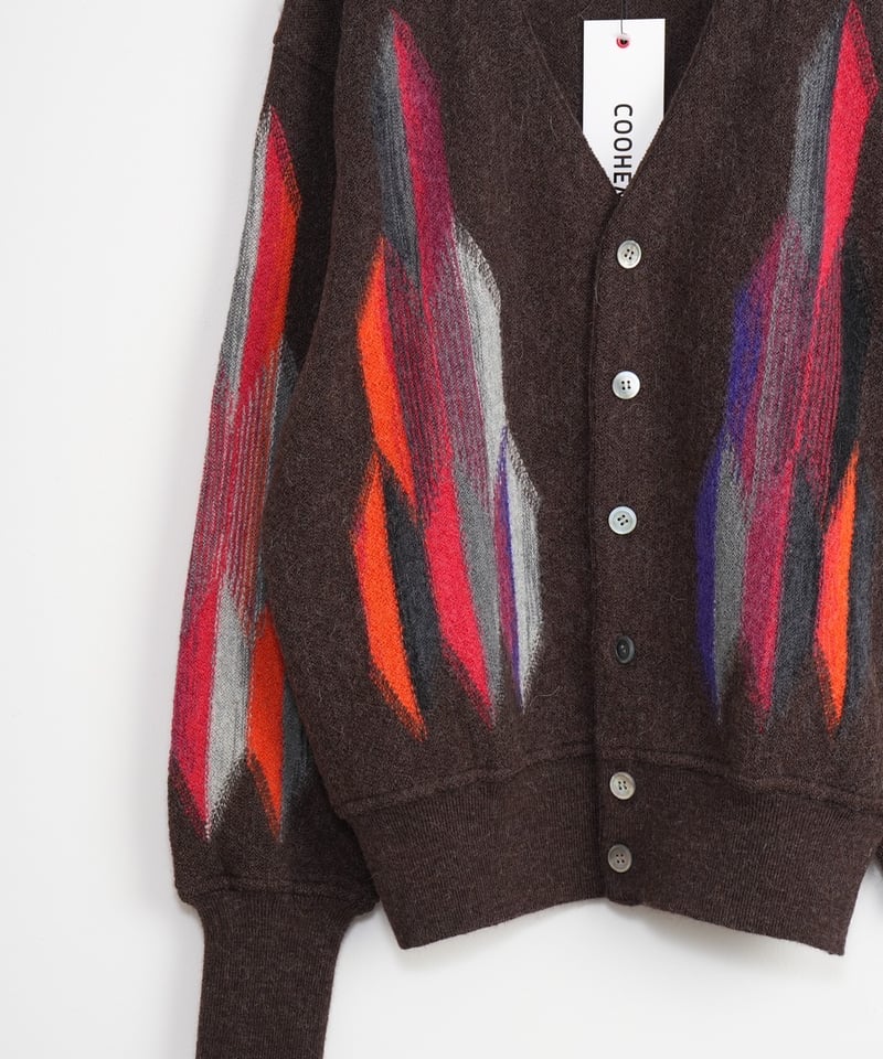 COOHEM〈men's〉】WOOL ALPACA INTERSIA KNIT C/D_24