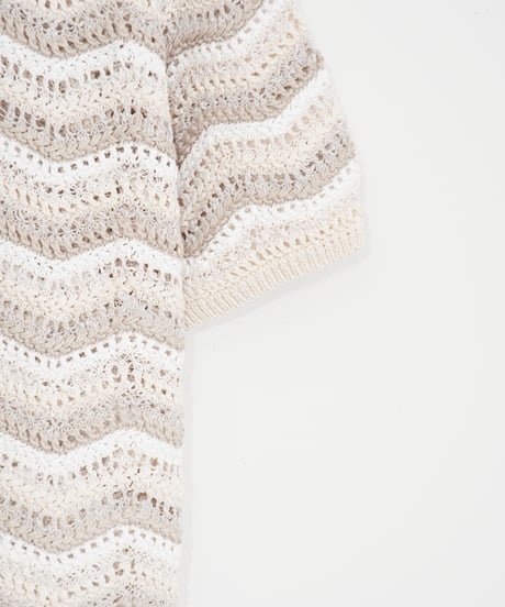 【COOHEM〈women's〉】ZIGZAG SUKASHI KNIT P/O_250326005055