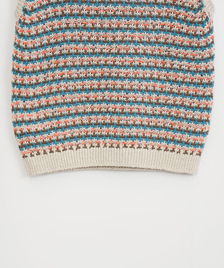【COOHEM〈men's〉】SUKASHI BORDER KNIT V/T_250326005063