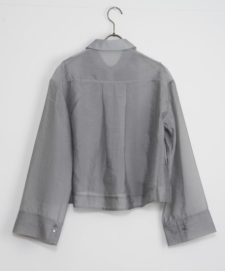 【MARILYN MOON】Modern sheer 2way sleeve blouse