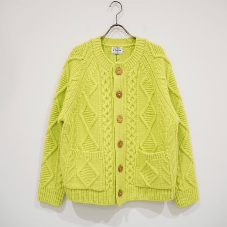 【Yonetomi〈unisex〉】ARAN KNIT CARDIGAN