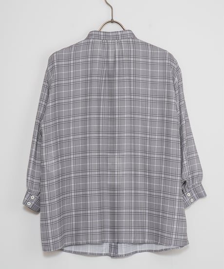【MACKINTOSH PHILOSOPHY】ロールカラービエラチェックブラウス_240808000588