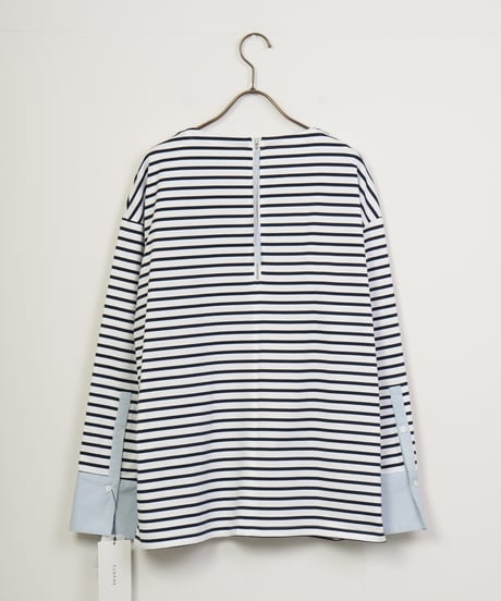 【CLOCHE】シャツカフスボーダー_250125001213