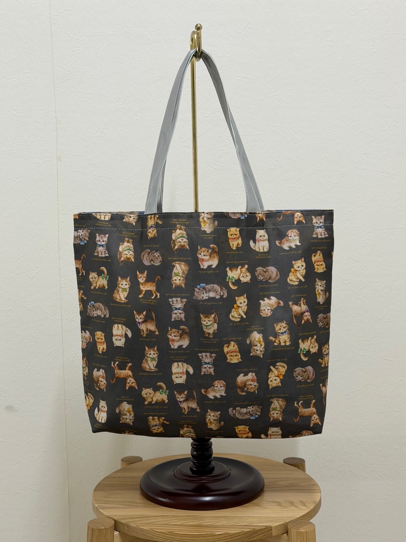 yukiemon ペタペタじゃぶじゃぶBAG こねこ図鑑 ミント トート 猫 original