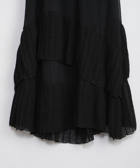 【Lallia Mû】プリーツヘムワッシャースカート_230904005276