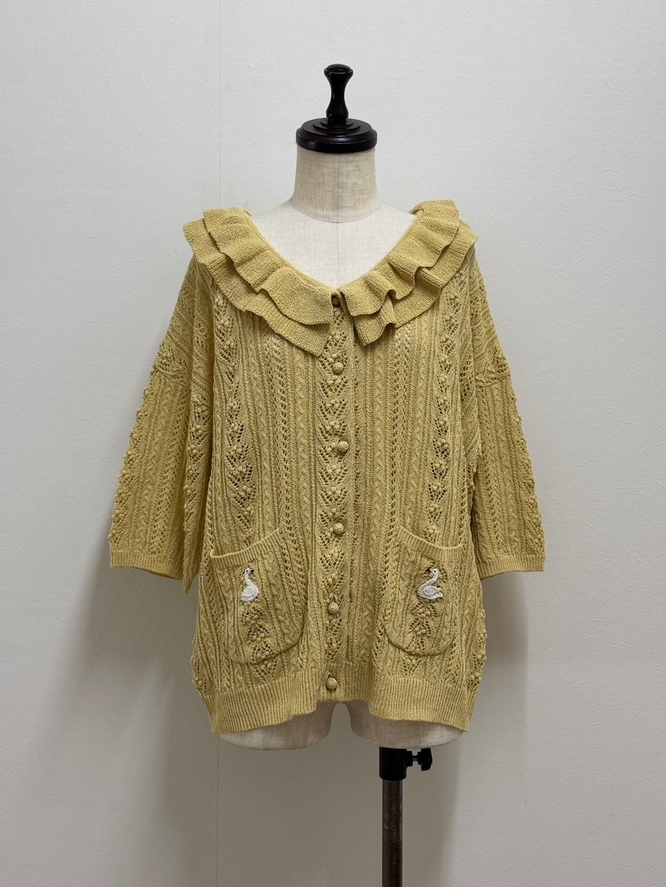 yukiemon】かぎ針スワンフリルカーデ（M） | EGAMI OFFICIAL WEB