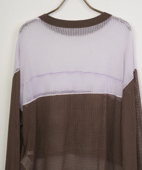 【Lallia Mû】バイカラーシアーニットプルオーバー_250213002253