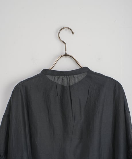 【MARILYN MOON】Tuck technique sheer cotton blouse_240509004564