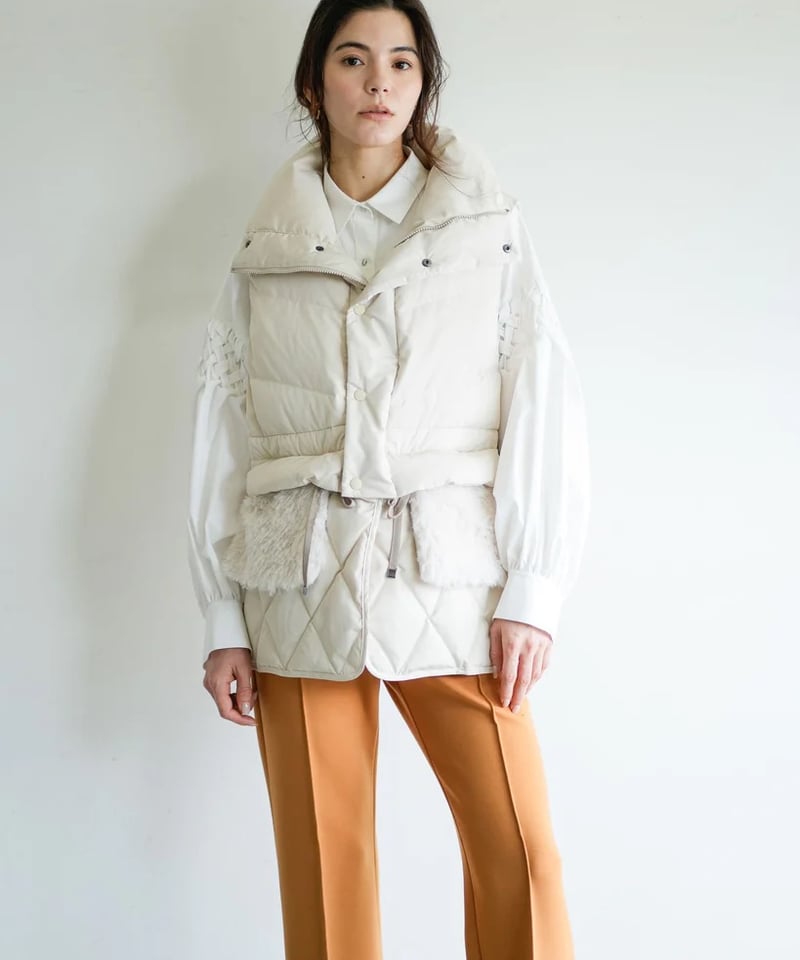 midas ファー ダウンベスト Lallia Mû】ファーポケットダウンベスト_240926003831 | EGAMI O